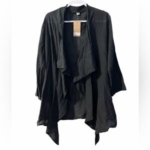 Aria Handmade Asymmetrical Open Jacket  Lagenlook